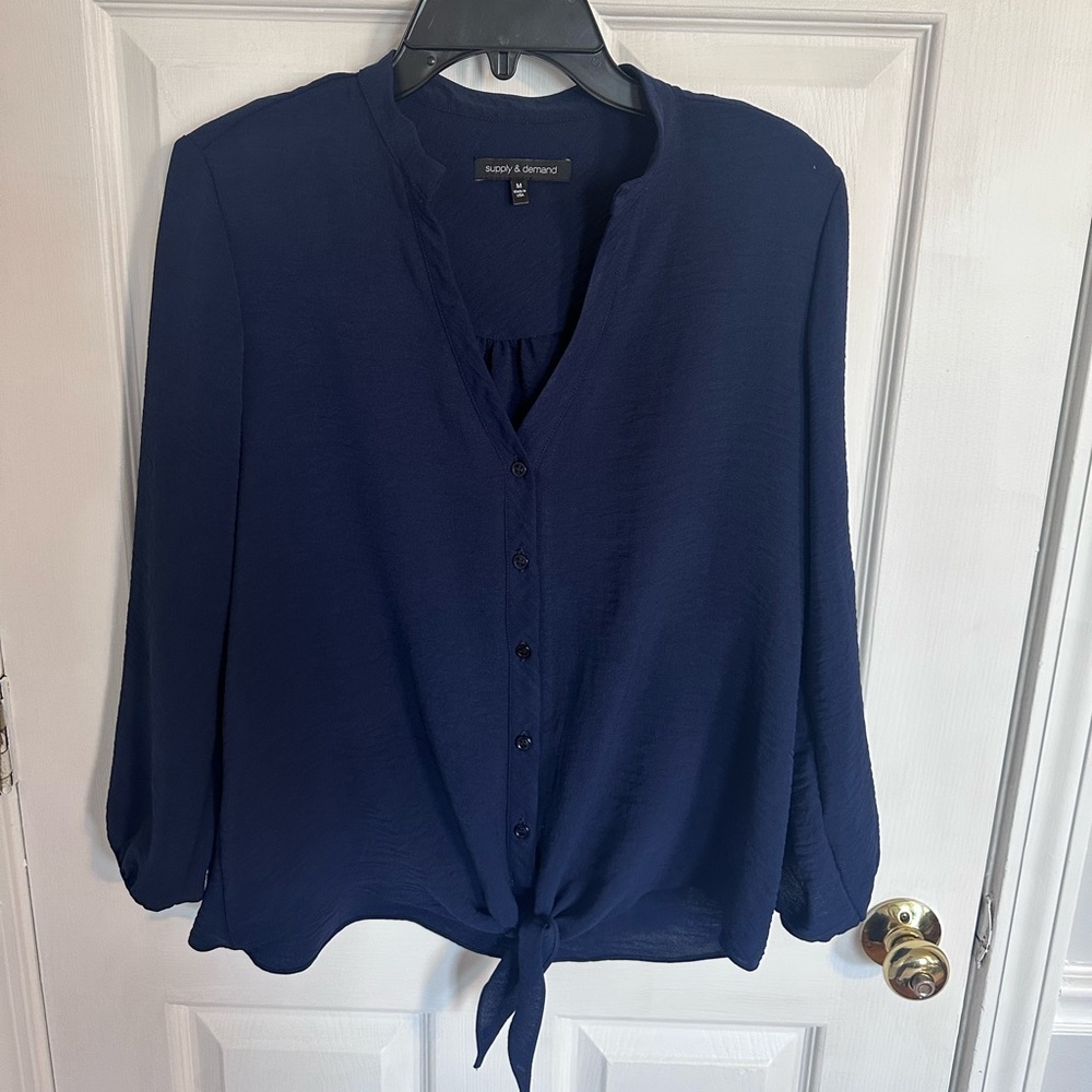 Navy blouse